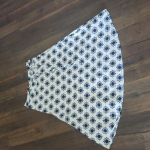 LOFT Forework Tie Dye Midi Skirt